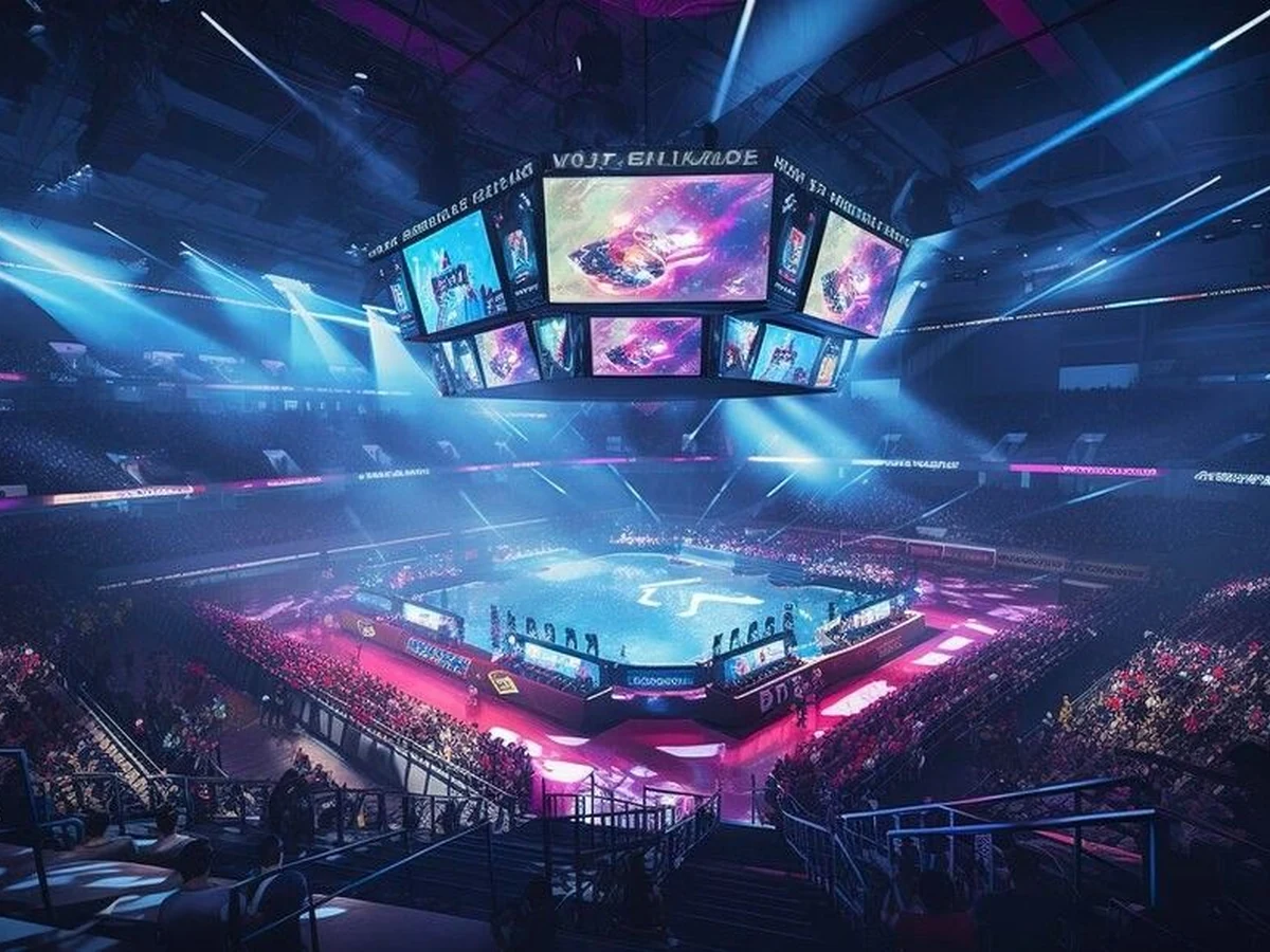Tampilan visual hiburan esports untuk lobi permainan LIGA788